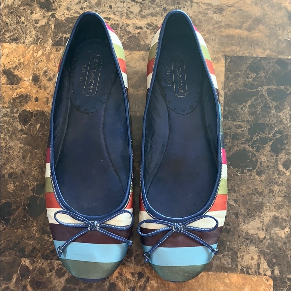 Colorful Coach Flats